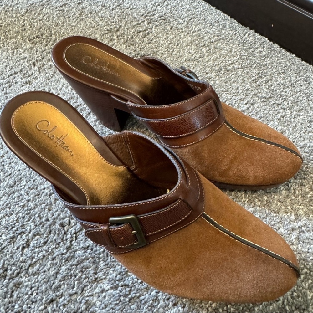 Cole Haan Clogs Suede Shoes Women’s 10 Fall Shoes -cottagecore fairycore